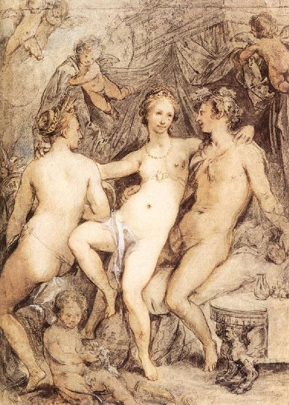 GOES, Hugo van der Venus between Ceres and Bacchus dsg France oil painting art